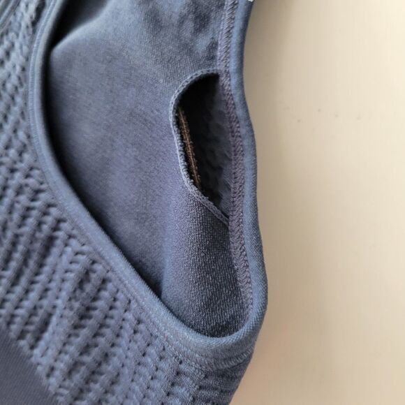 $70 NEW NUX LIGHT COMPRESSION PADS NAVY BLUE YOGA ATHLETIC SPORTS BRA SMALL NWT - Picture 6 of 9